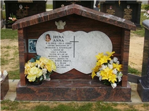 Rockspring Dark Granite Tombstone