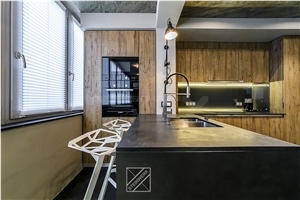 Black Diamond Slate Kitchen Countertops