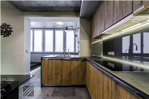 Black Diamond Slate Kitchen Countertops