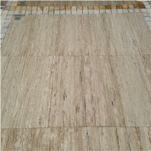 Vanilla - Liniert - Classic Travertine Slabs & Tiles, Turkey White Travertine