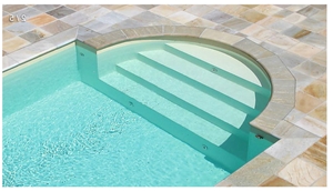 Quarzit Santana Pool Pavers, Pool Coping