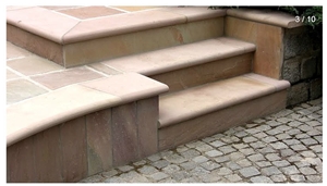 Sawn Cut Sandstone Deck Steps Sawn Cut Sandstone Deck Steps