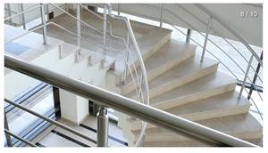Untersberger Hell Brekzie Limestone Stairs