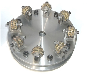 Concrete Granite Diamond Bush Hammer Tool with Roller