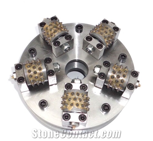 Concrete Granite Diamond Bush Hammer Tool with Roller