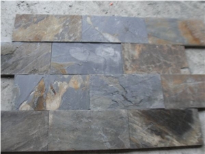 China Multicolor/ Rusty Flooring Slate,Slate Tile,Rust Slate Paving Stone, Golden Yellow Slate Wall Covering