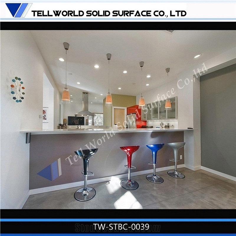 Engineered Stone Kitchen Bartop Countertop,Solid Surface Kitchen Top