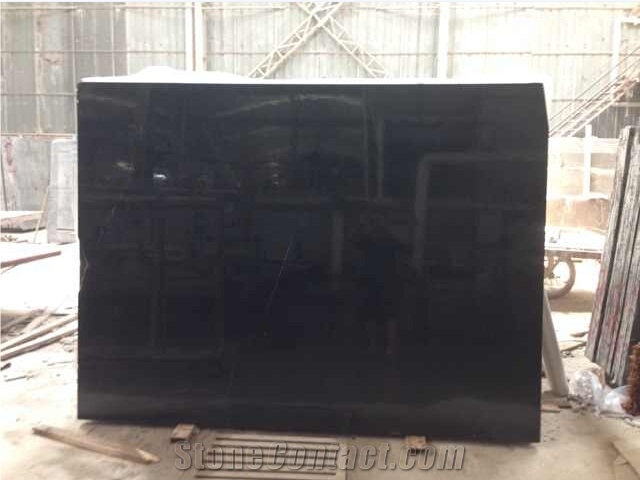 Black Jade Slabs & Tiles, China Black Slab