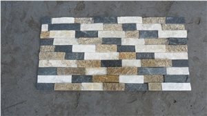 Chinese Quartzite Cultured Stone Wall Panels, Ledgestone Wall Cladding,Veneers