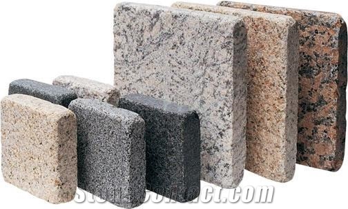 Granite Cube Stone, Cobble Stone