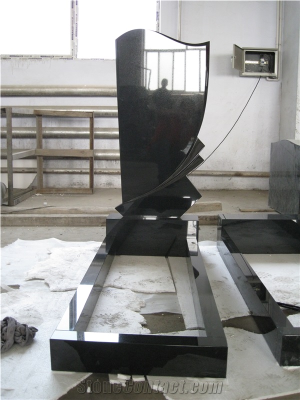 Granite Tombstone & Mounment, Shanxi Black Granite