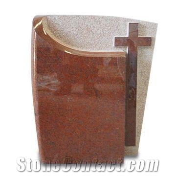 Red Granite Gravestone, Tombstone and Mounment