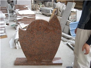 Red Granite Gravestone, Tombstone and Mounment