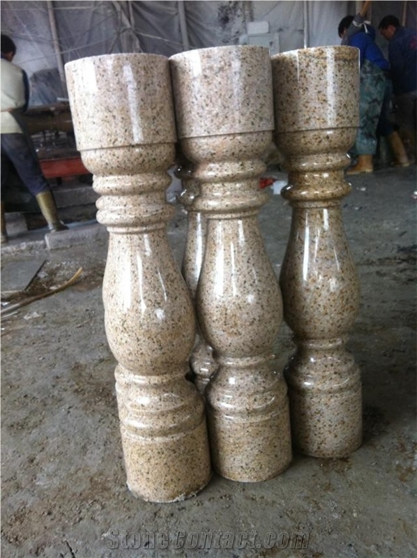 Yellow Granite Baluster, Stone Railing