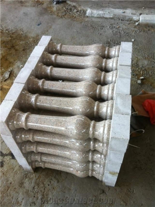 Yellow Granite Baluster, Stone Railing