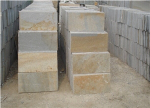 Yellow Wood Slate Tiles, Wall Cladding & Fooring Tiles