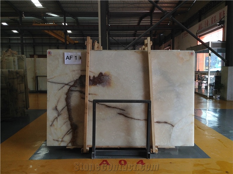 Af White Onyx Slabs & Tiles