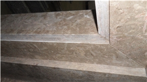 Beige Marble Fireplace