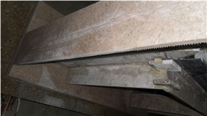 Beige Marble Fireplace