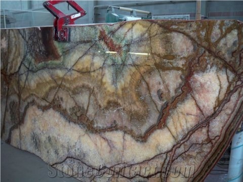 Brown Onyx Slabs & Tiles