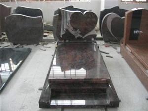 Dark Brown Granite Monument & Tombstone
