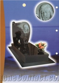 Dyed Black Granite Monument & Tombstone