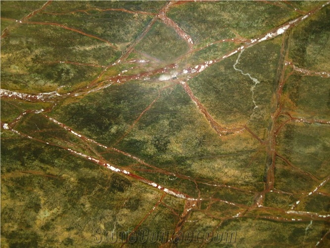 Forest Green Marble Tile, India Green Marble