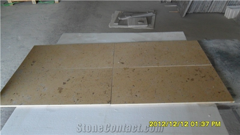 Henan Yellow Limestone Slabs & Tiles