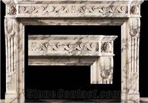 Marble Fireplace, Beige Fireplace
