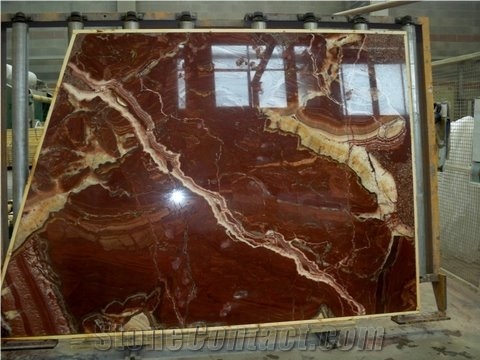 Red Onyx Slabs & Tiles