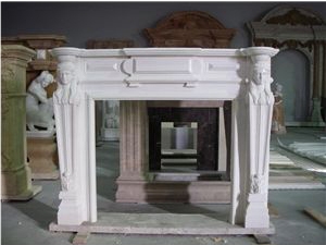 White Marble Fireplace White Marble Fireplace