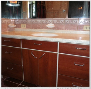 Palo Duro Solid Surface Bathroom Top, Beige Bathroom Tops Palo Duro Solid Surface Bathroom Top, Beige Bathroom Tops