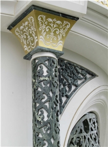 Forest Green Marble Haut Relief