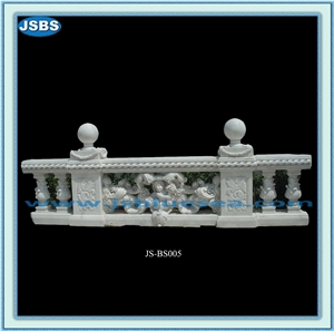 Carved Natural Stone Baluster Railing, Natural Marble Baluster