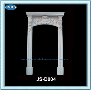 Carving Stone Door Frame, Natural White Marble Door Frame Carving Stone Door Frame, Natural White Marble Door Frame