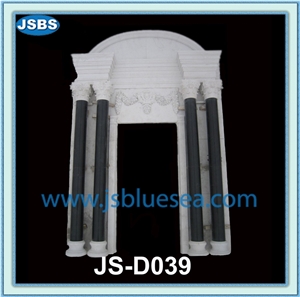 Carving Stone Door Frame, Natural White Marble Door Frame