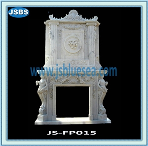 Cheap Marble Stone Fireplace Insert, Natural Red Marble Fireplace Insert
