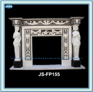 Cheap Marble Stone Fireplace Insert, Natural Red Marble Fireplace Insert