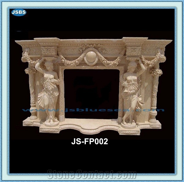 Cheap Marble Stone Fireplace Insert, Natural Red Marble Fireplace Insert