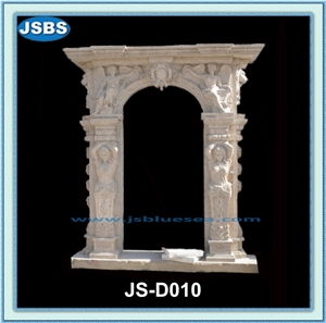 Cheap Natural Arch Stone Door Surround, Natural Marble Door Surround