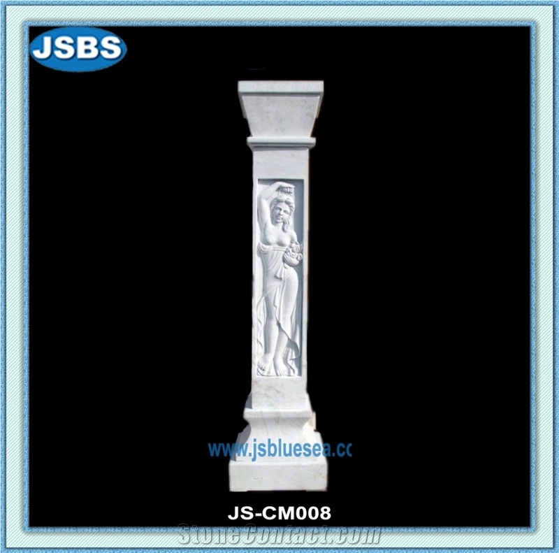 Cheap Natural Granite Pillar Stone Column