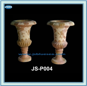 Cheap Natural Stone Flower Pot, Natural Marble Flower Pots
