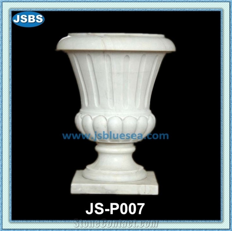 Cheap Natural Stone Flower Pot, Natural Marble Flower Pots