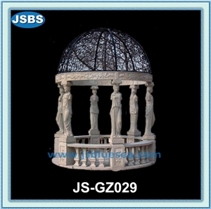 Cheap Natural Stone Garden Pavilion, Natural Marble Pavilions