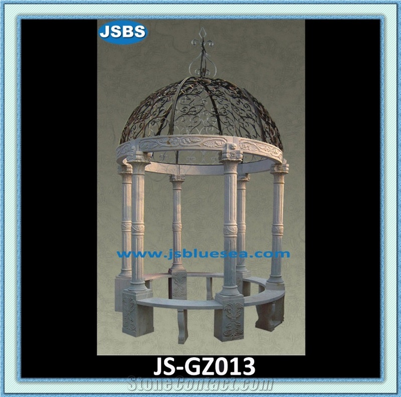 Cheap Natural Stone Garden Pavilion, Natural Marble Pavilions