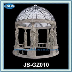 Cheap Natural Stone Garden Pavilion, Natural Marble Pavilions