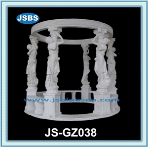 Cheap Natural Stone Garden Pavilion, Natural Marble Pavilions