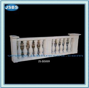 Cheap Natural White Stone Baluster Railing