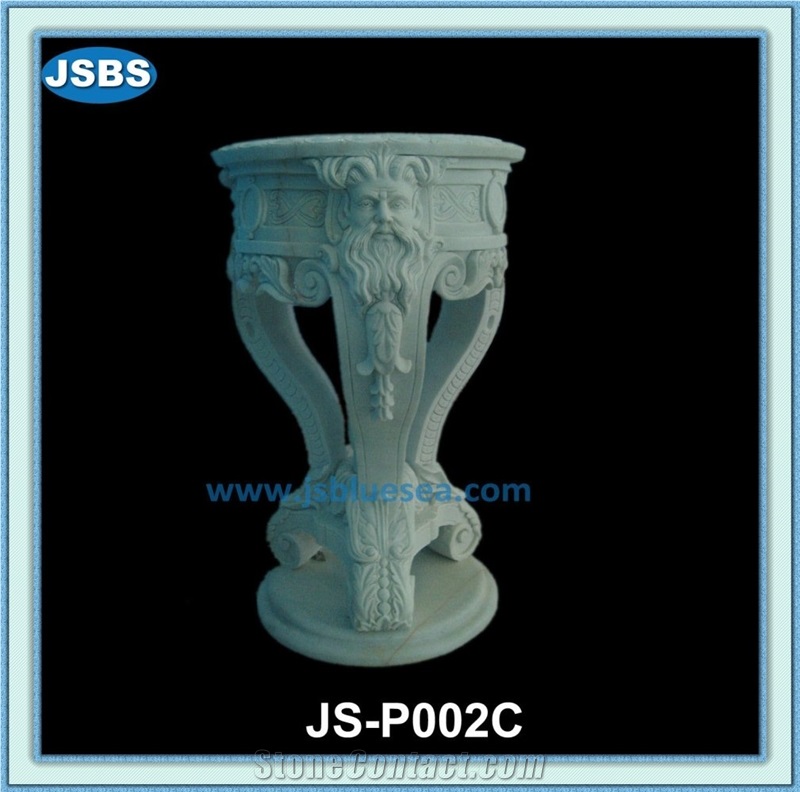 Design Cheap Natural Marble Flower Pot
