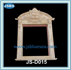 Design Cheap Stone Door Surround, Natural Grey Marble Door Surround